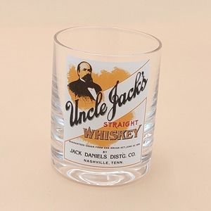 Jack Daniels Whiskey Shot Glass Uncle Jacks Straight Distillery Barware Collect